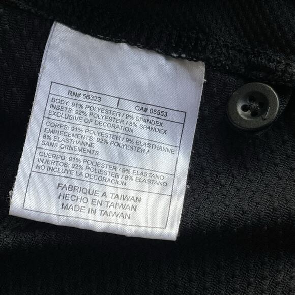 Nike Golf Mens Fitdry Polo‎ Shirt Large Black Athletic Activewear Lightweight - Picture 4 of 10